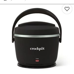 Nwot Crockpot Black Portable Food Warmer. Perfect For Taking Meals To Office.